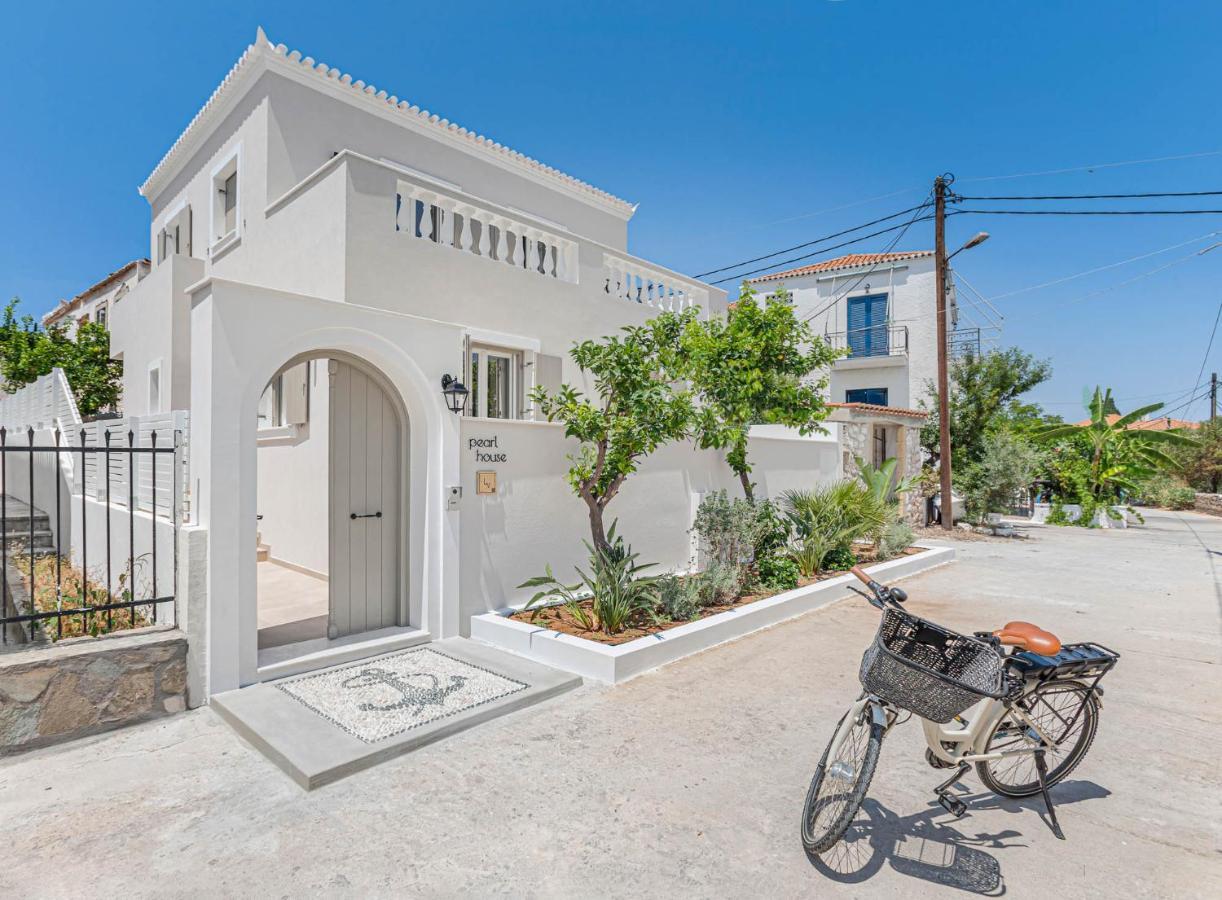 Pearl House - Luxurious New Beach Villa In Spetses Stunning View Ligoneri Exterior foto