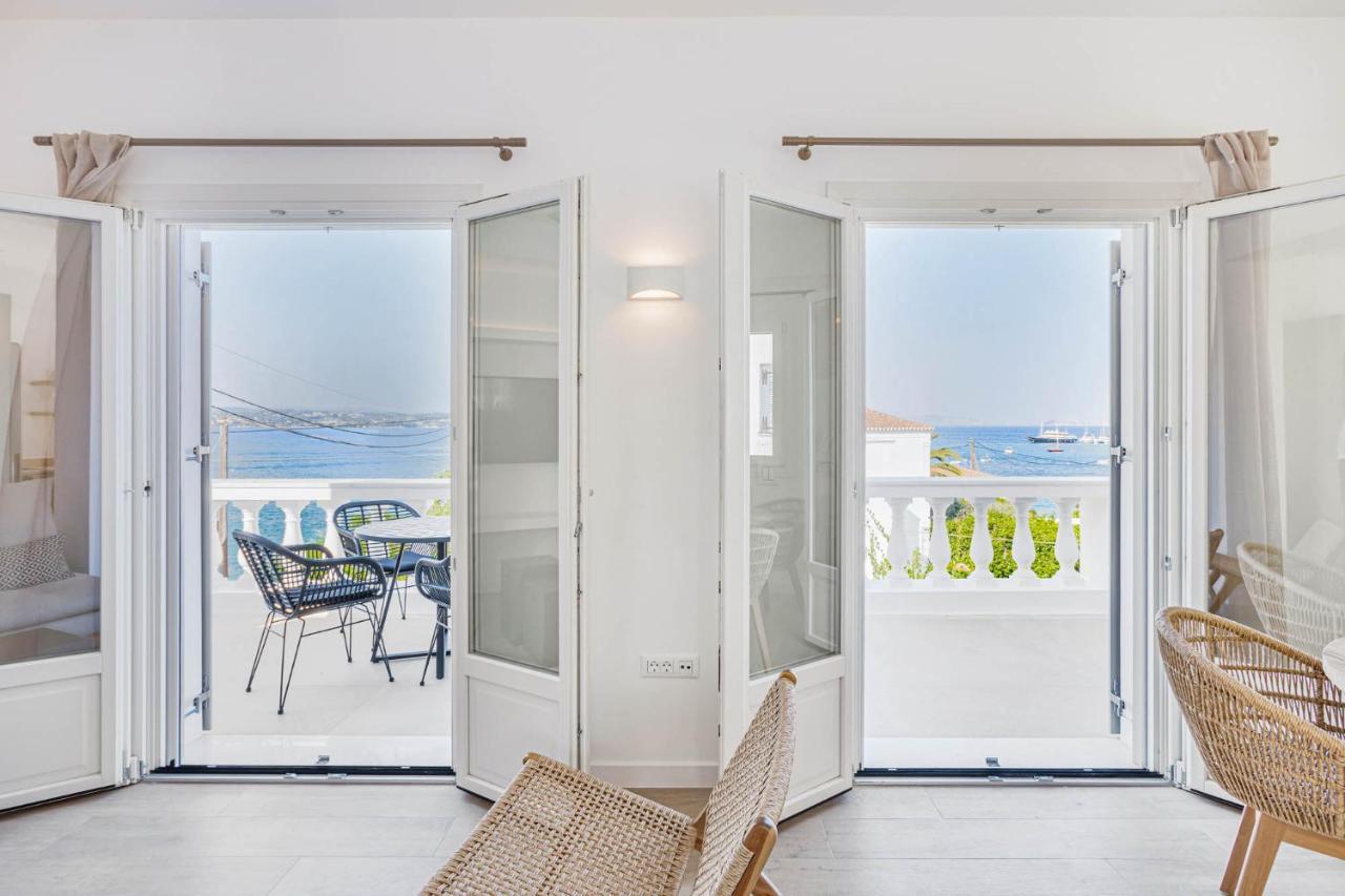 Pearl House - Luxurious New Beach Villa In Spetses Stunning View Ligoneri Exterior foto